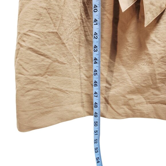 Ava & Viv Womens Tan Belted Trench Coat Size 2X Lightweight Long Sleeve - Picture 5 of 7
